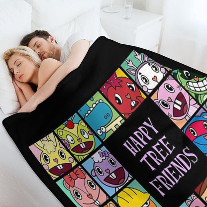Happy Tree Friends Throw Blanket