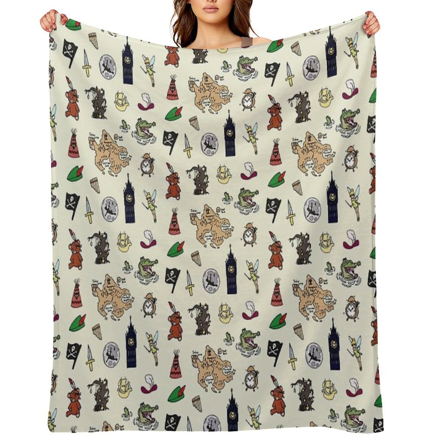 Peter Pan Throw Blanket
