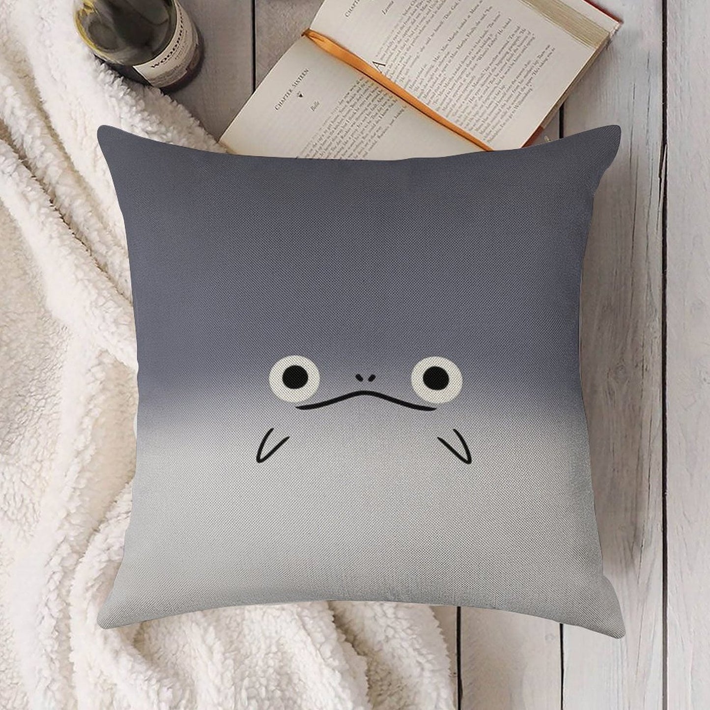 Namazu FFXIV Linen Throw Pillow Cover