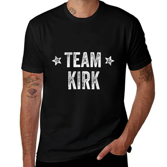Team KIRK - Last Name  Kirk Family Member Surname  Fade-proof Color T-Shirt
