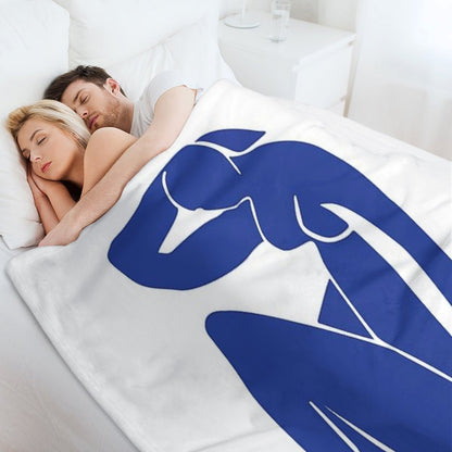 Henri Matisse - Nu Bleu II (Blue Nude) - The Cut Outs Throw Blanket