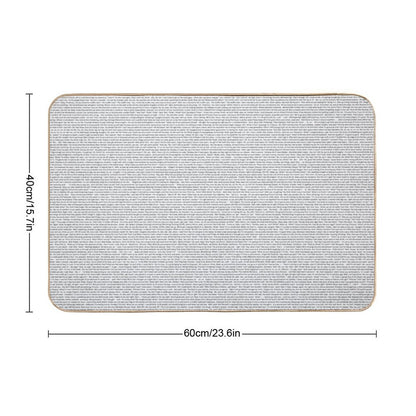 Entire Shrek Script Bath Mat
