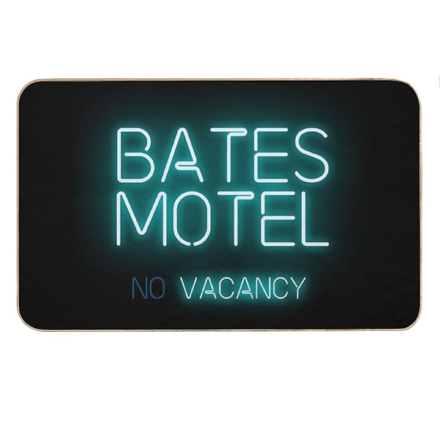 Bates Motel No Vacancy Logo from The Movie Psycho Bath Mat