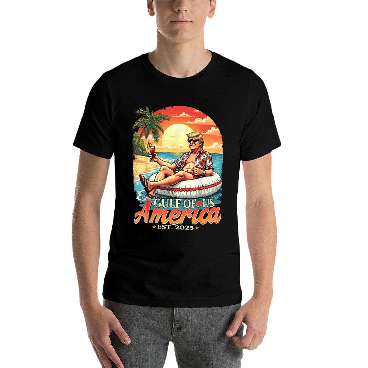 Vintage Funny Trump America's Gulf Trump Merchandise  Versatile T-Shirt