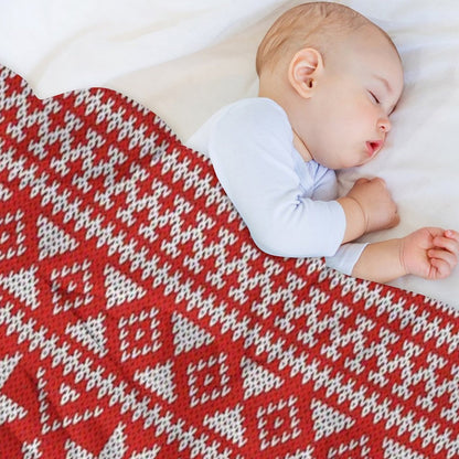 Fair Isle Christmas Throw Blanket