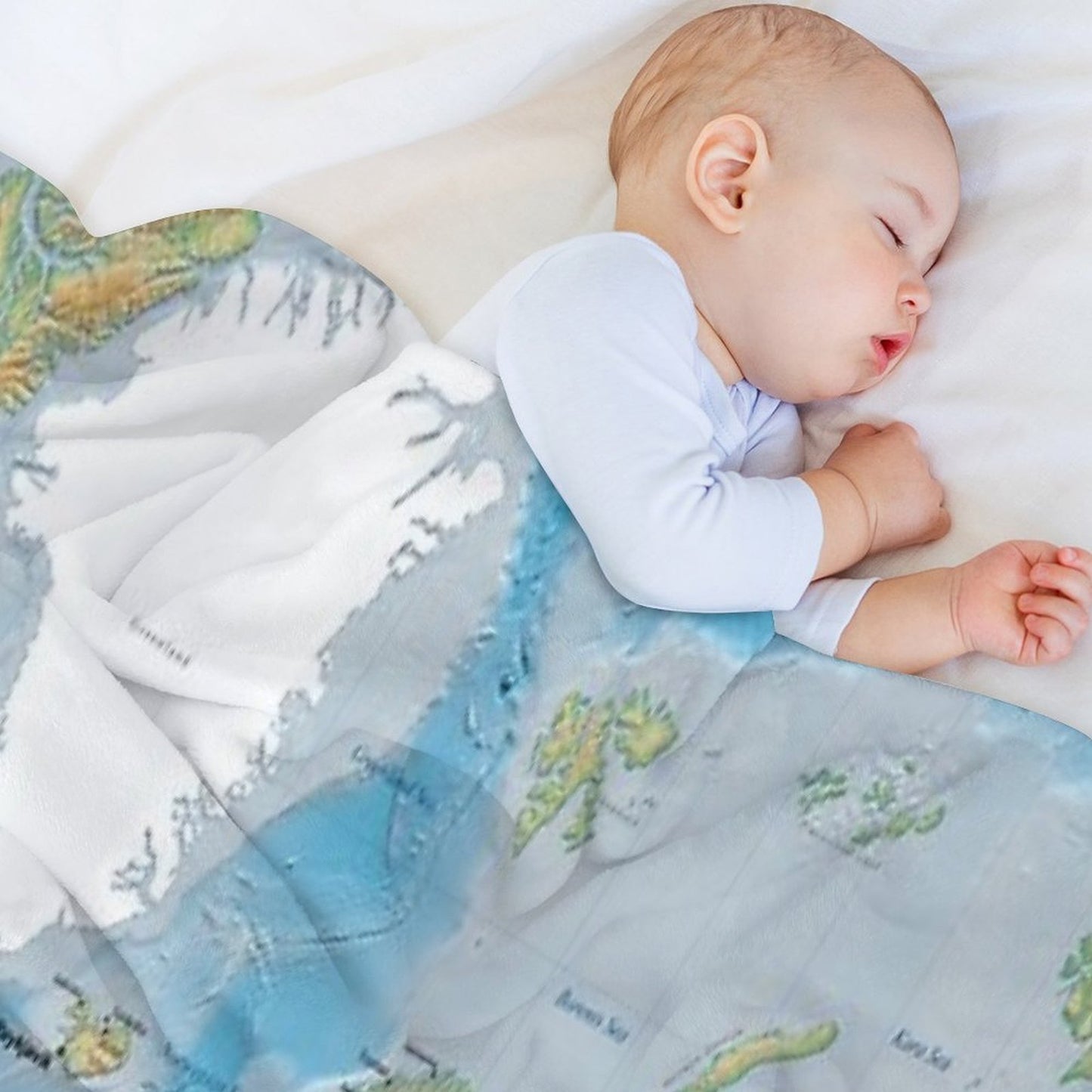 Huge Detailed World Map - Great for Homeschooling Throw Blanket