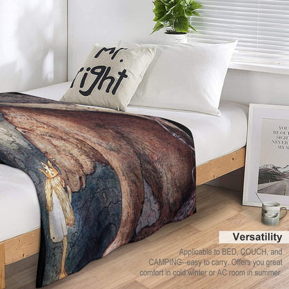 John Bauer Poor Little Bear-artist John Bauer Throw Blanket