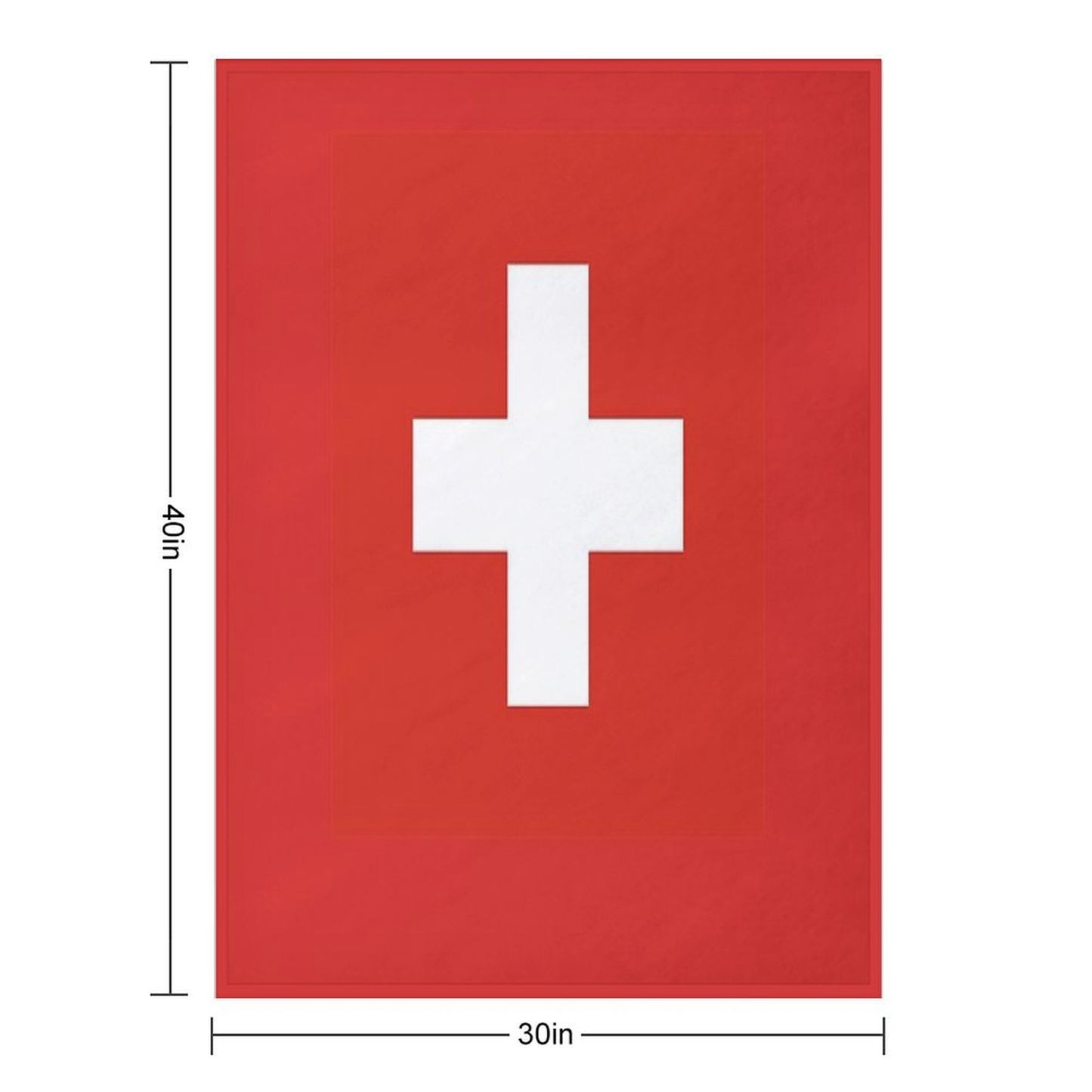 Switzerland National Flag T-Shirt - Swiss Sticker Bedspread Duvet Throw Blanket