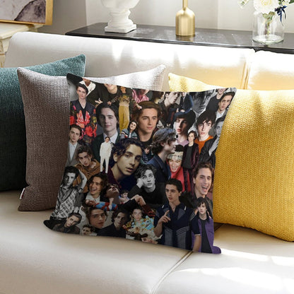 Timothee Chalamet Soft Shrink-Resistant Throw Pillow