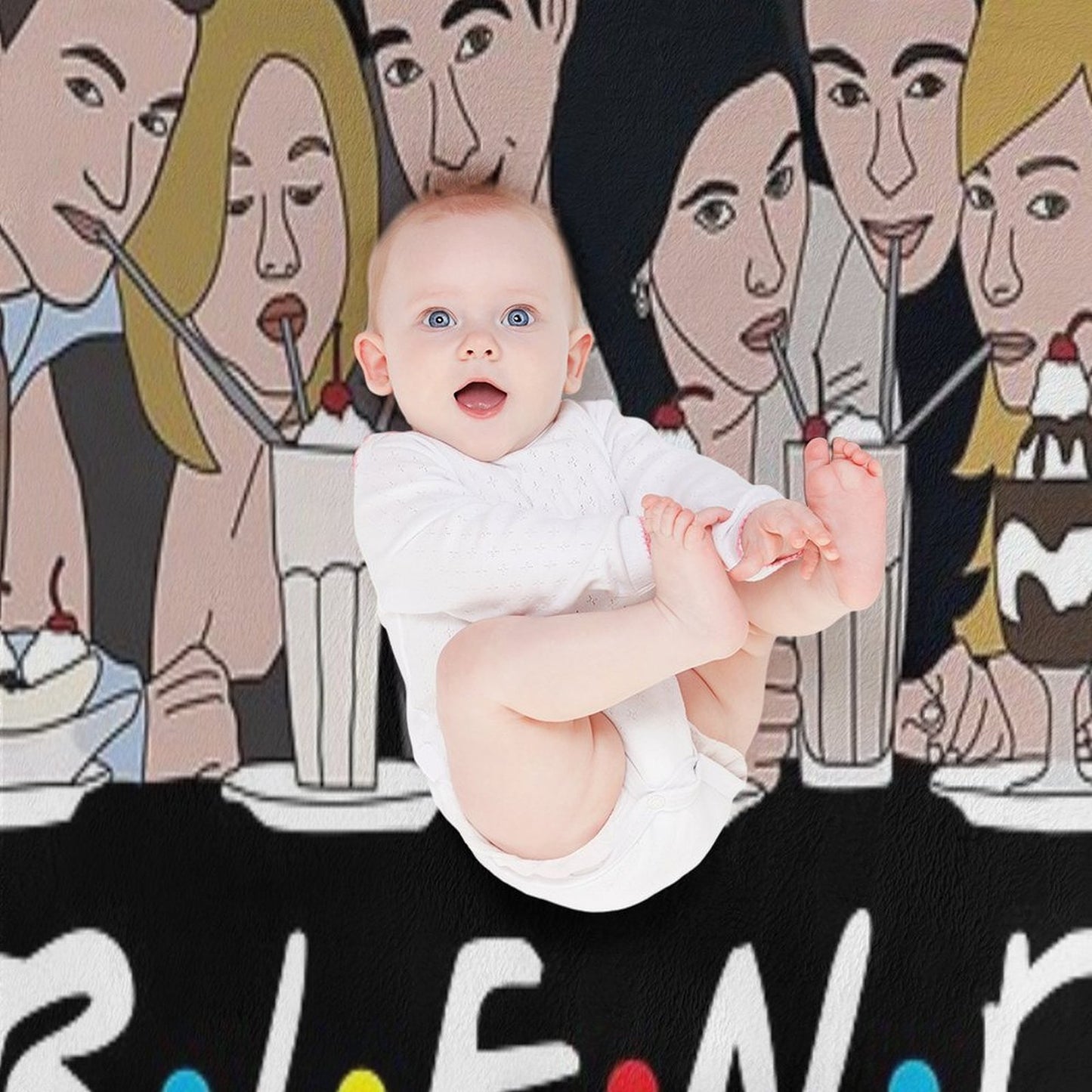 Friends Milkshake Throw Blanket