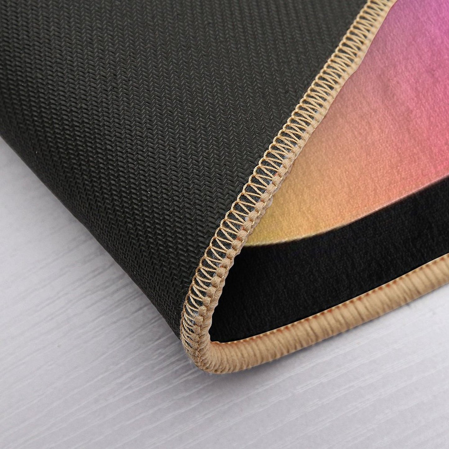Rainbow Holographic Oculus VR Logo Bath Mat