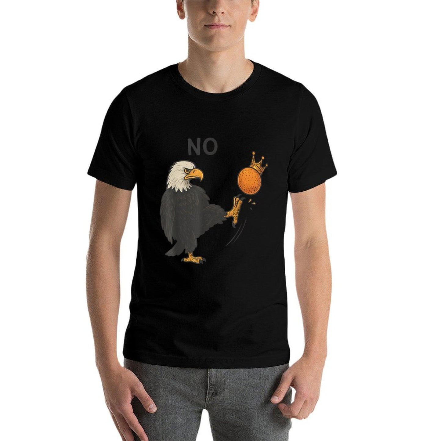 Funny No Kings In America Men Women  Trendy Pattern T-Shirt