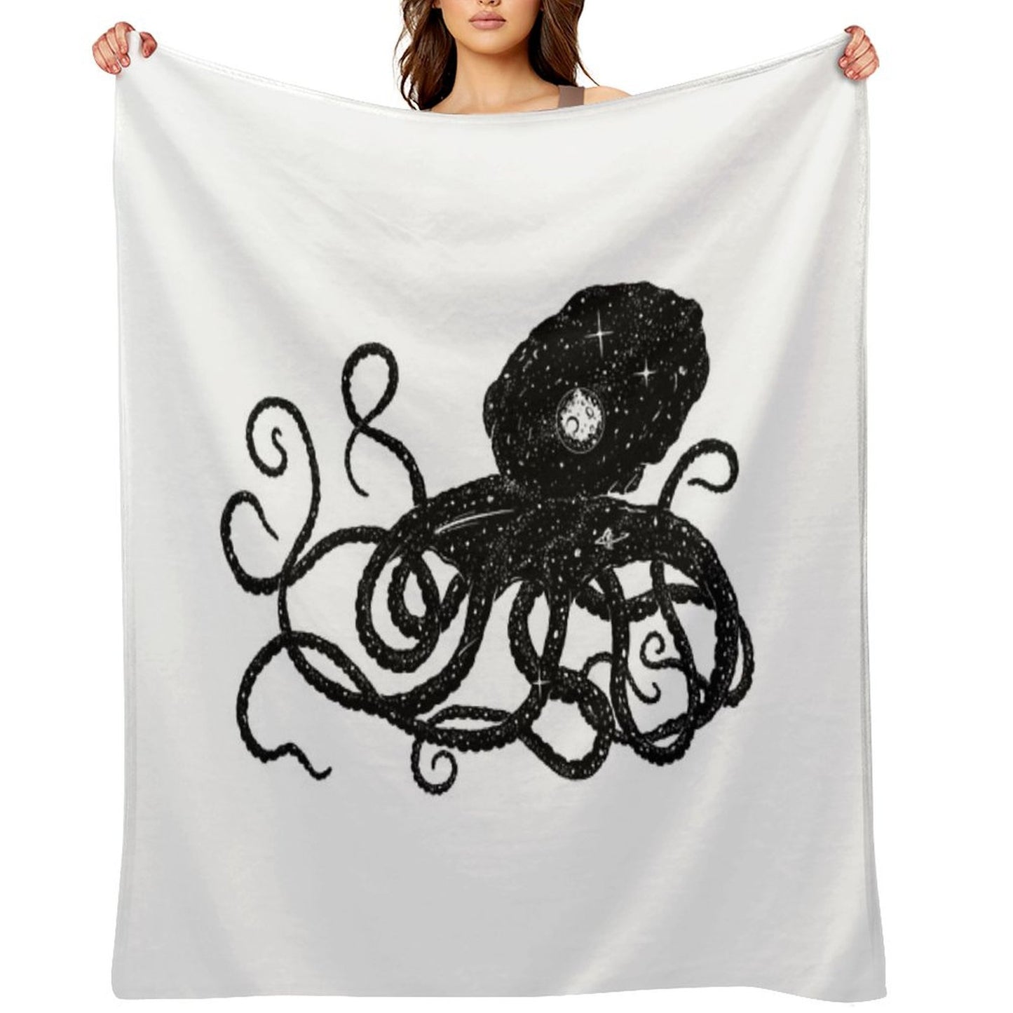 Galactapus Throw Blanket