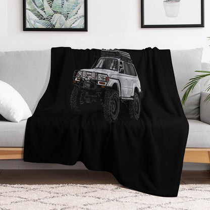 Landcruiser T-ShirtLc80 Yota Throw Blanket