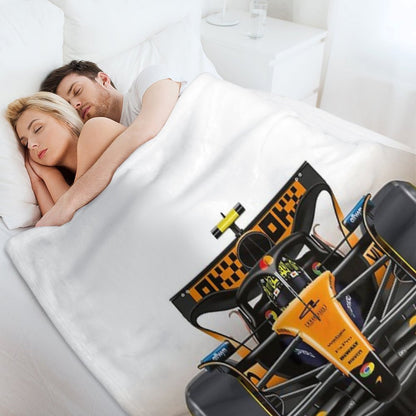 Many Lando Norris Items 2025 Formula 1 McLaren Racing Car Throw Blanket