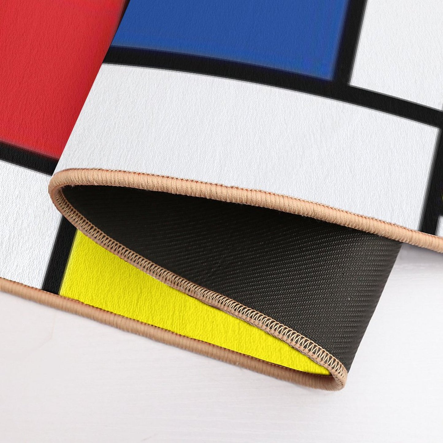 Mondrian Minimalist De Stijl Modern Art © Fatfatin Bath Mat