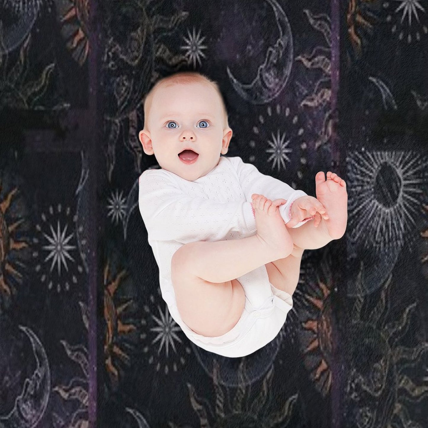 Celestial Whimsigoth 90's Print Throw Blanket