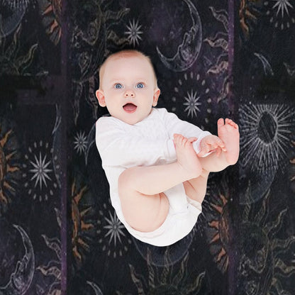 Celestial Whimsigoth 90's Print Throw Blanket