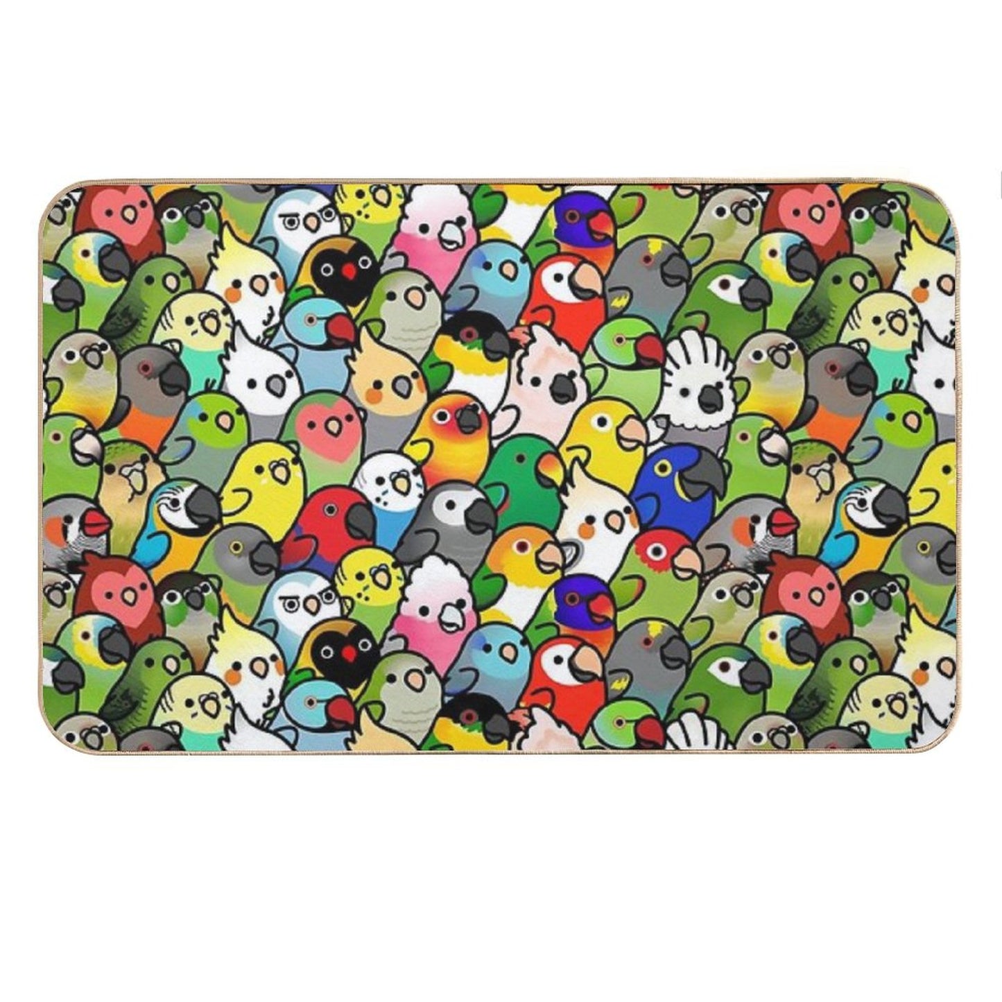Everybirdy Pattern 2023 Bath Mat