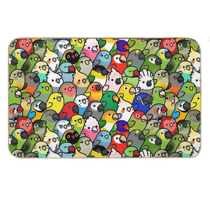Everybirdy Pattern 2023 Bath Mat