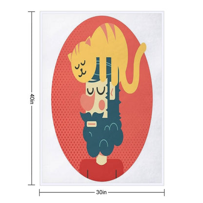 Cats Commands Throw Blanket