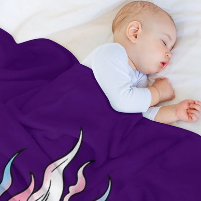 Trans Pride Flag Witches Cauldron , Transgender Witchy Design Throw Blanket