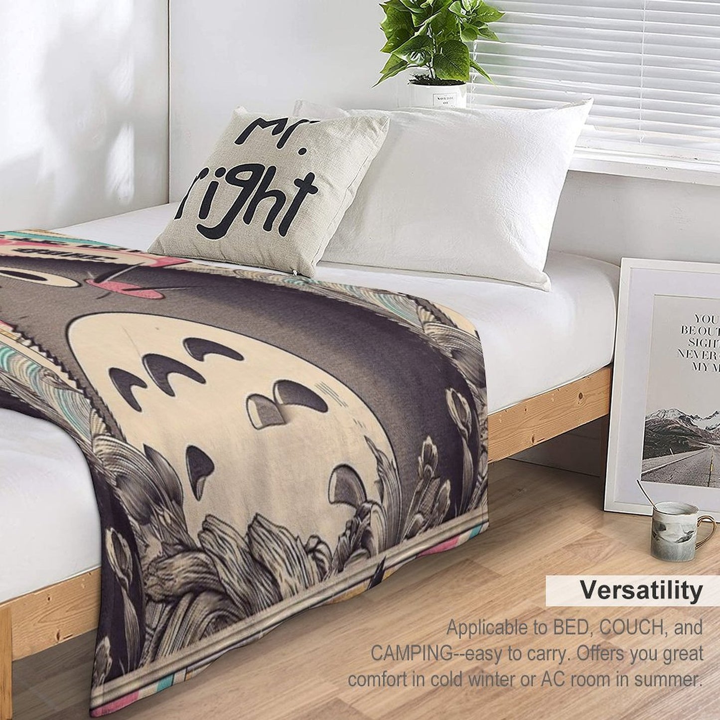 Vintage Japanese Poster Japanese Icon with Retro Charm Throw Blanket