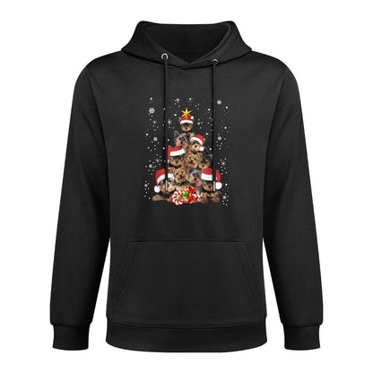 Yorkie Dogs Tree Christmas Sweater Xmas Pet Animal Dog Lover Layering Staple Hoodie