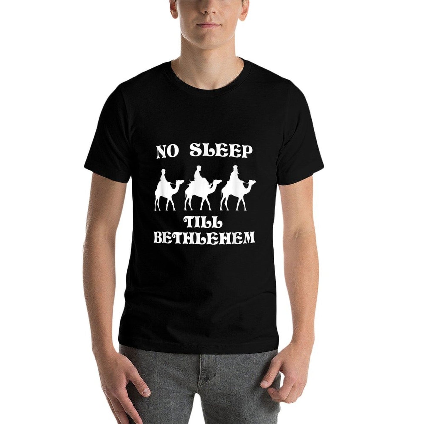 No Sleep Till Bethlehem Funny Three Wise Men Kings Christmas  Stretchy T-Shirt