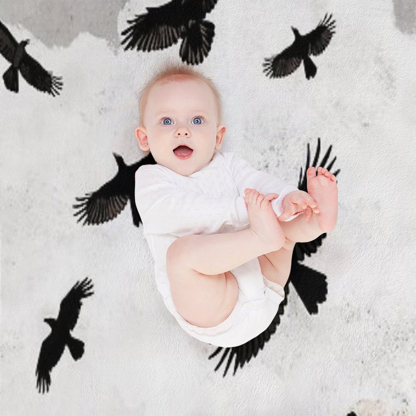 Walter And The Crows Throw Blanket