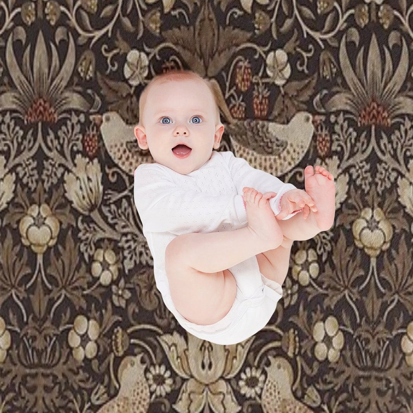 William Morris - Strawberry Thief Throw Blanket