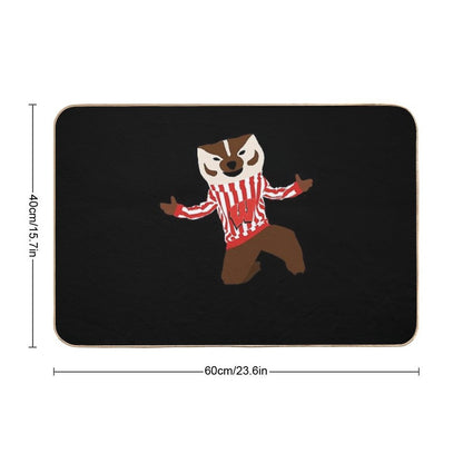 Bucky Badger - University of Wisconsin Bath Mat