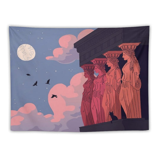 Caryatids at Dusk Tapestry