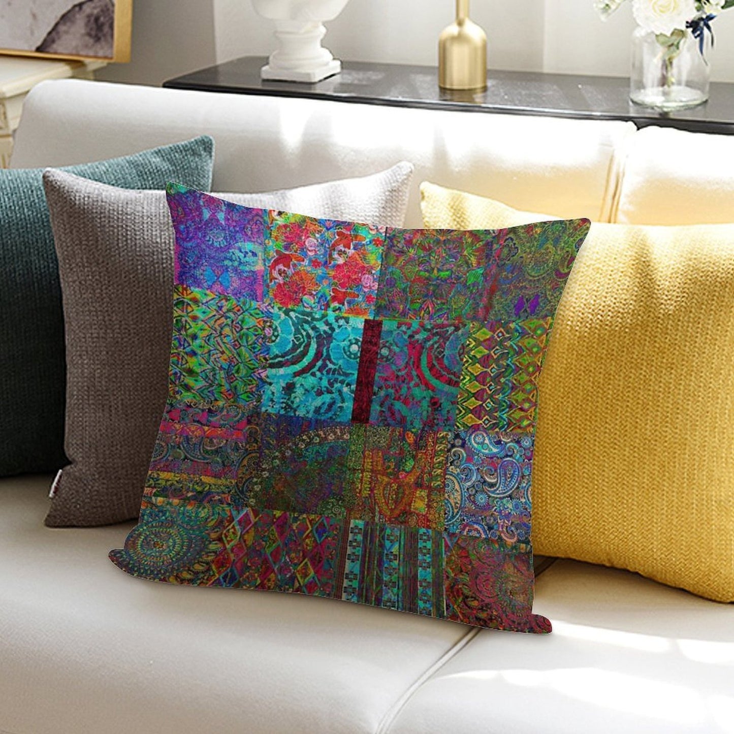Bohemian Wonderland Soft Decorative Cover Throw Pillow