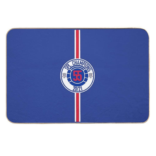 Rangers Fc Champions Mock Badge Design  Slip-Resistant Bath Mat