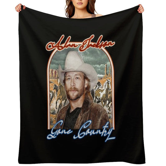 Alan Jackson Throw Blanket