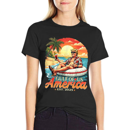 Vintage Funny Trump America's Gulf Trump Merchandise  Tagless Design T-Shirt