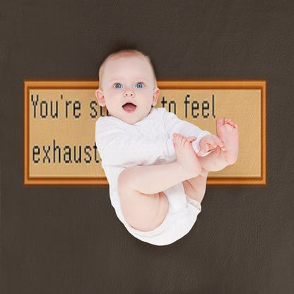 Exhausted - Stardew Throw Blanket