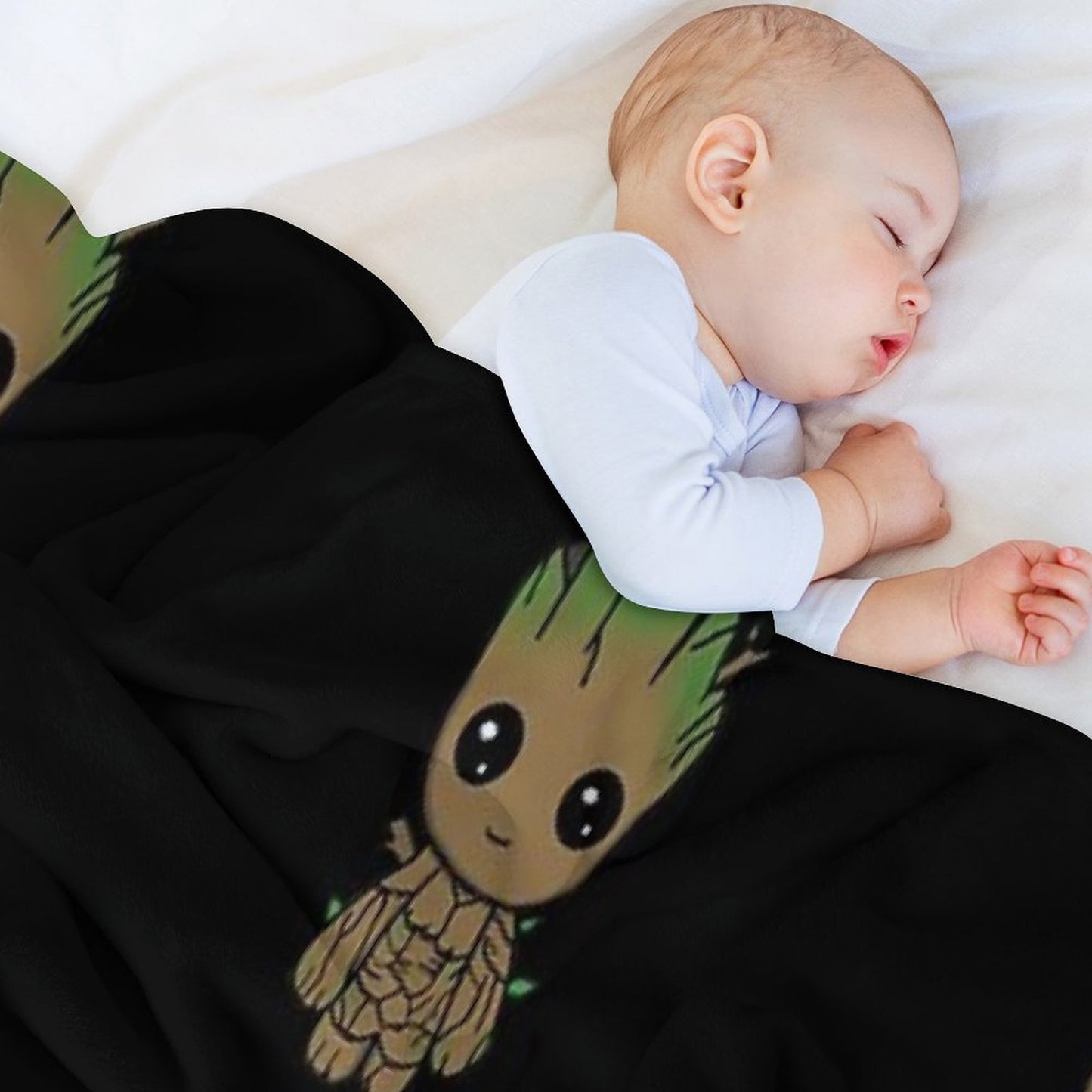 I AM GROOT - Little Chibi Throw Blanket