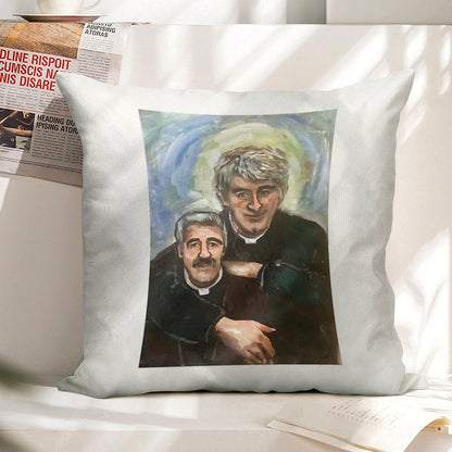 Entertaining Father Stone (Father Ted) Linen Throw Pillow Cover