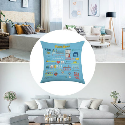 Fuller House Quotes Linen Throw Pillow Cover