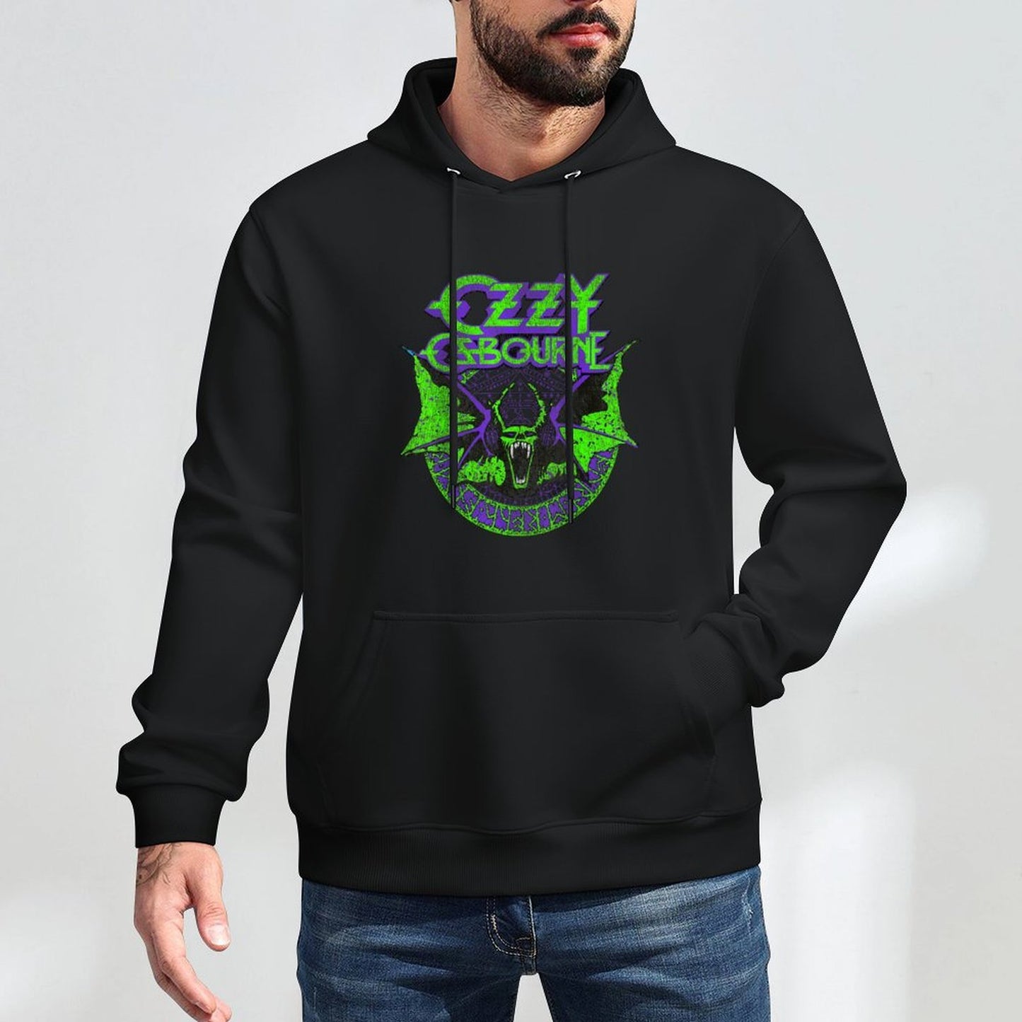 Ozzy Osbourne – Bat Circle Neon V2 Easy Care Hoodie