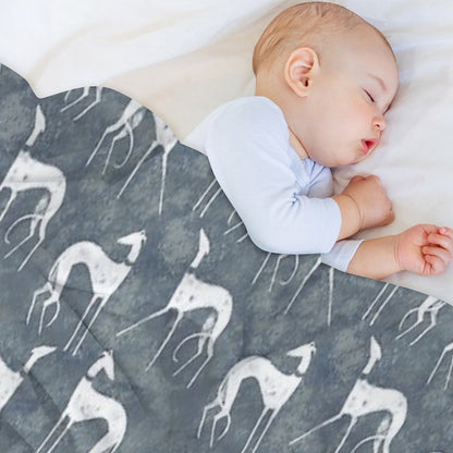 White Galgos Throw Blanket