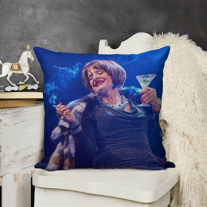 Patti LuPone As Joanne in Company Linen Throw Pillow Cover