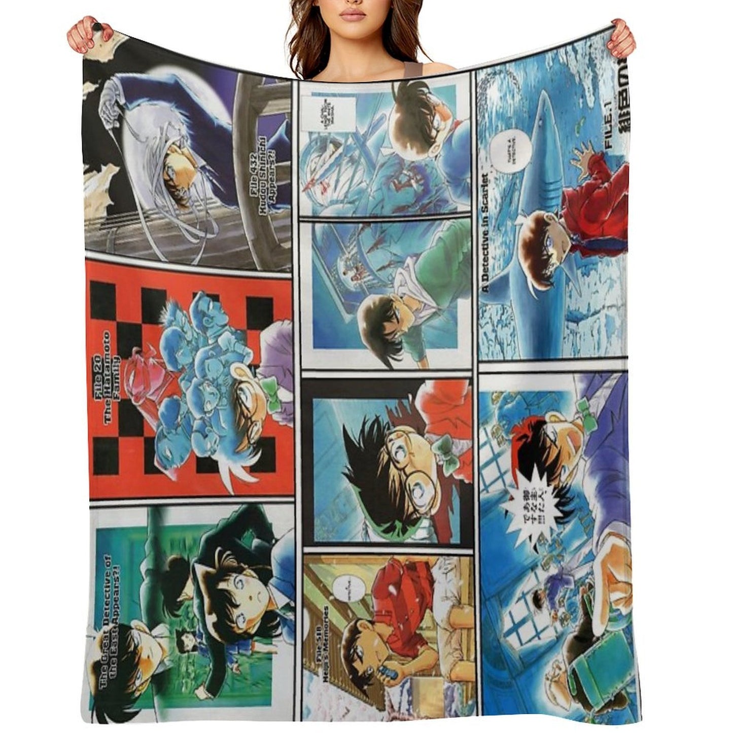 Detective Conan Edit - Color Pages Throw Blanket