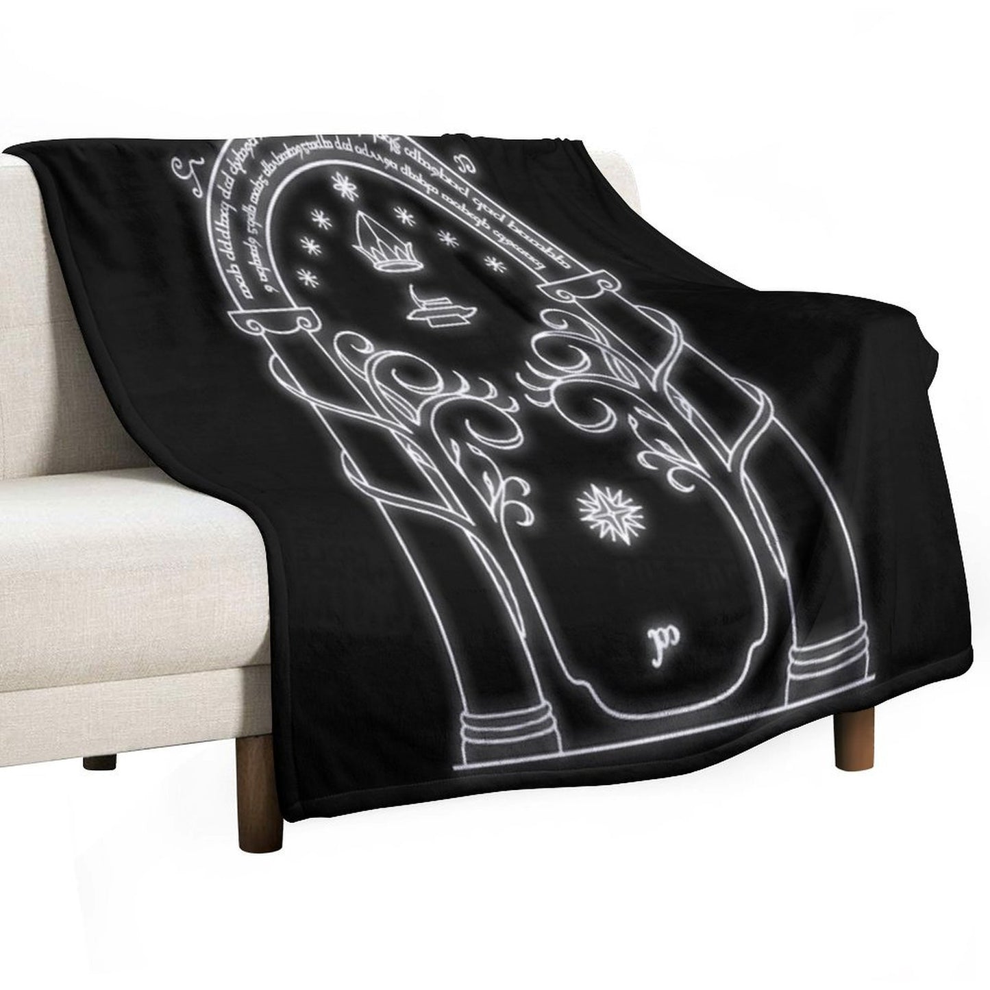 Mines of Moria Door Throw Blanket