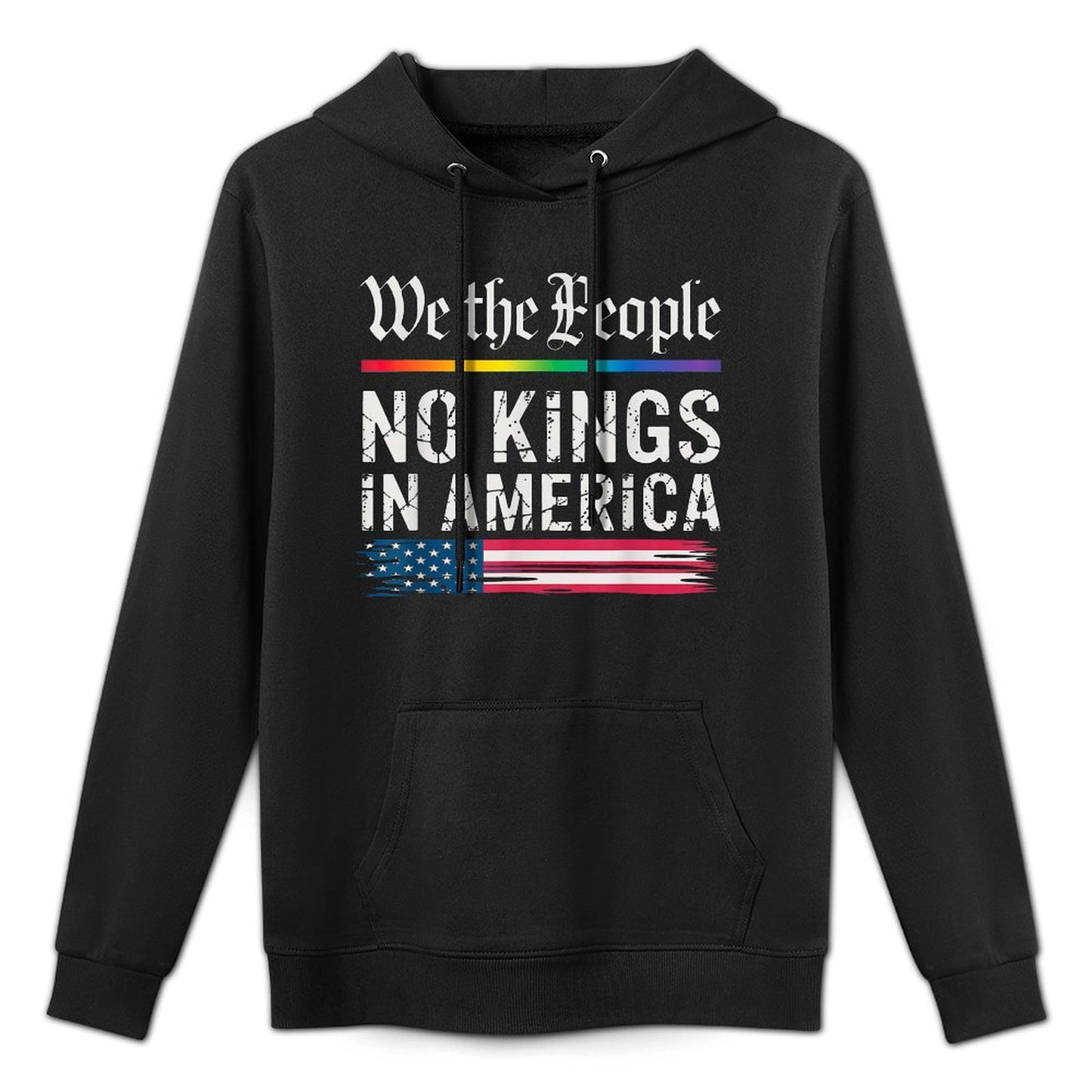 No Kings In America We The People Machine Washable Hoodie
