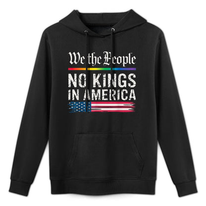 No Kings In America We The People Machine Washable Hoodie