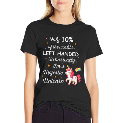 Left Handed Tshirt for Proud Lefty People Funny Unicorn T-Shirt
