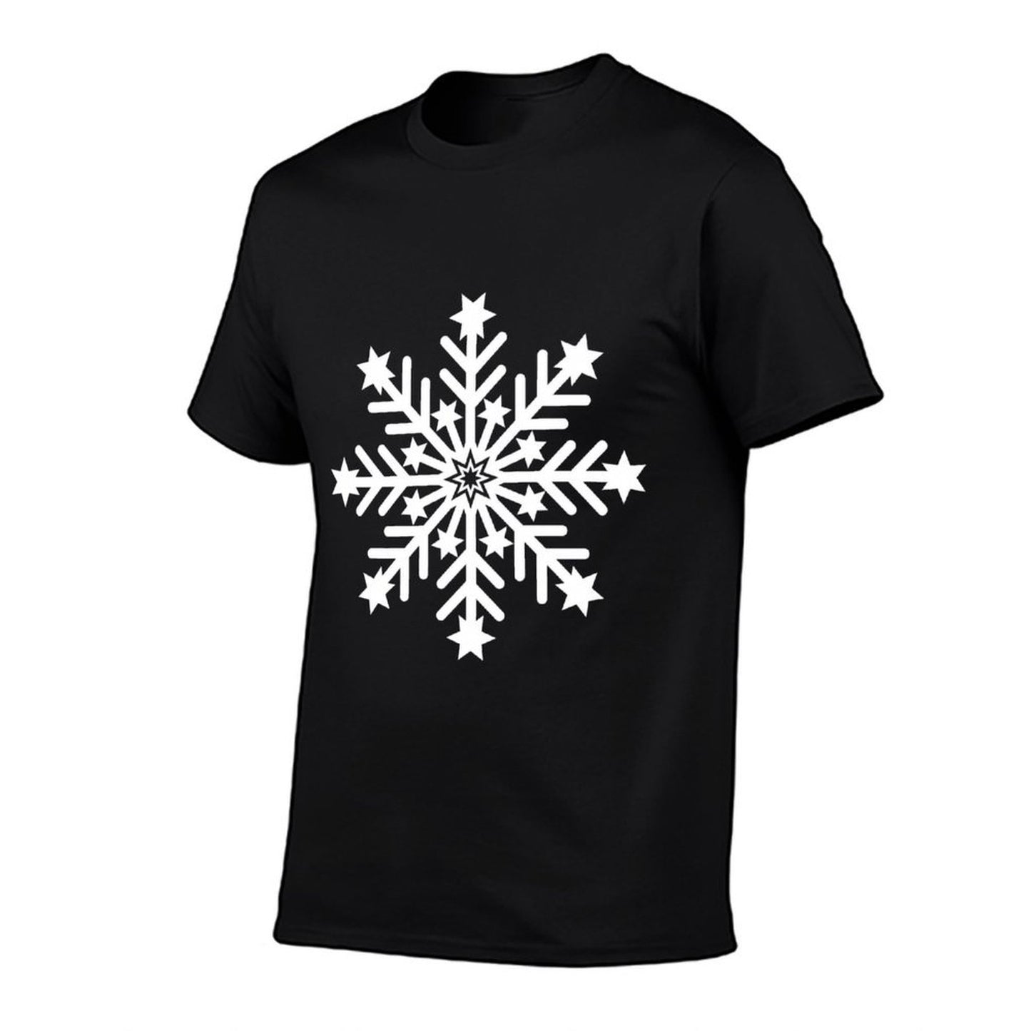 Blue Winter Snowflake Costume Holiday Christmas Star  Fade-proof Color T-Shirt